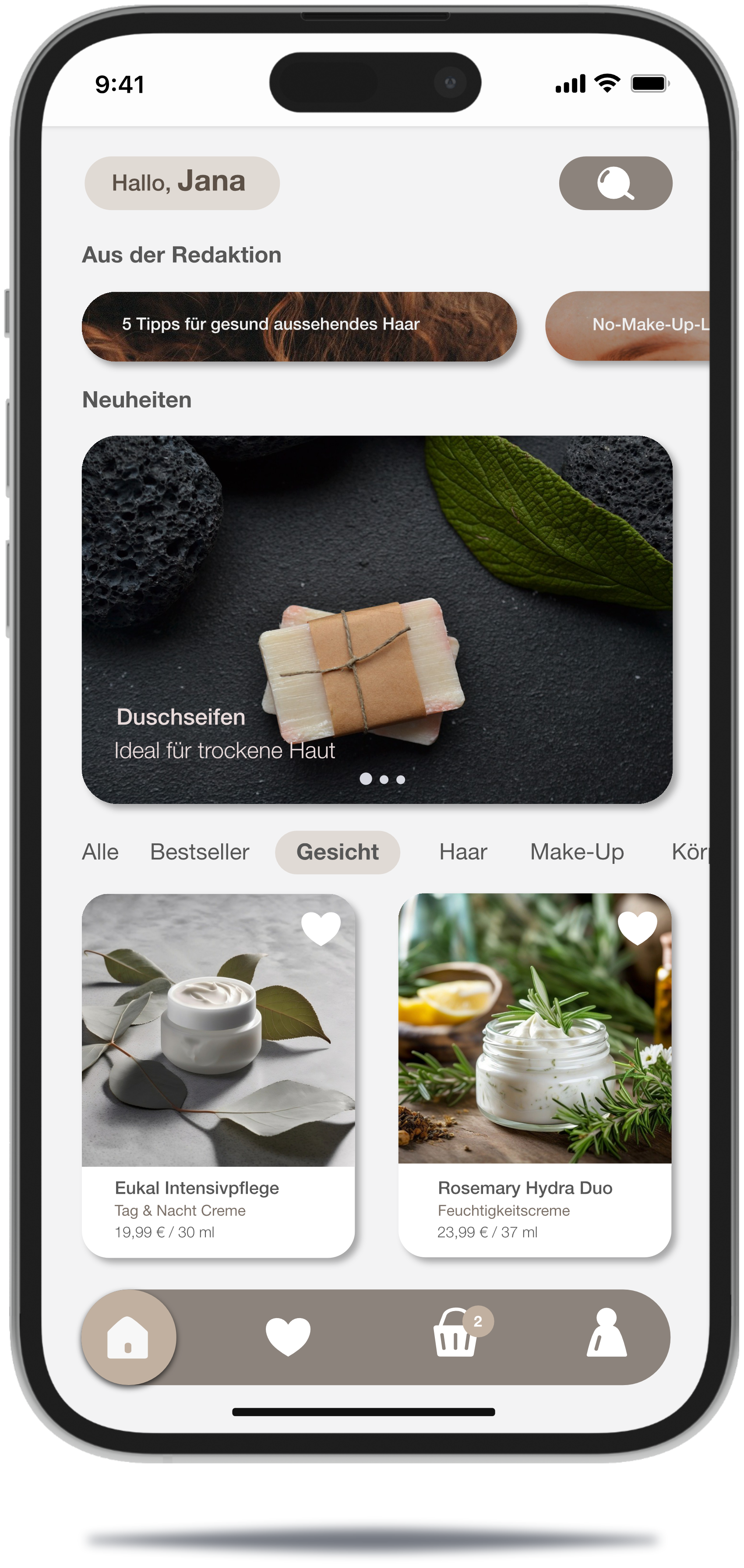 Beispiel für individuelle App-Entwicklung – Custom Beauty-Shop-App von Localbytes